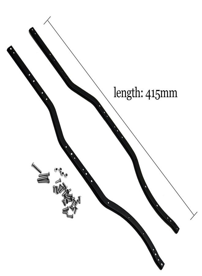WEFEINO 2PCS Stainless Steels RC Frame Rails Chassis Frame Beam for 1/10 Axial SCX10 RC Crawler Car Upgrade Parts - Image 5